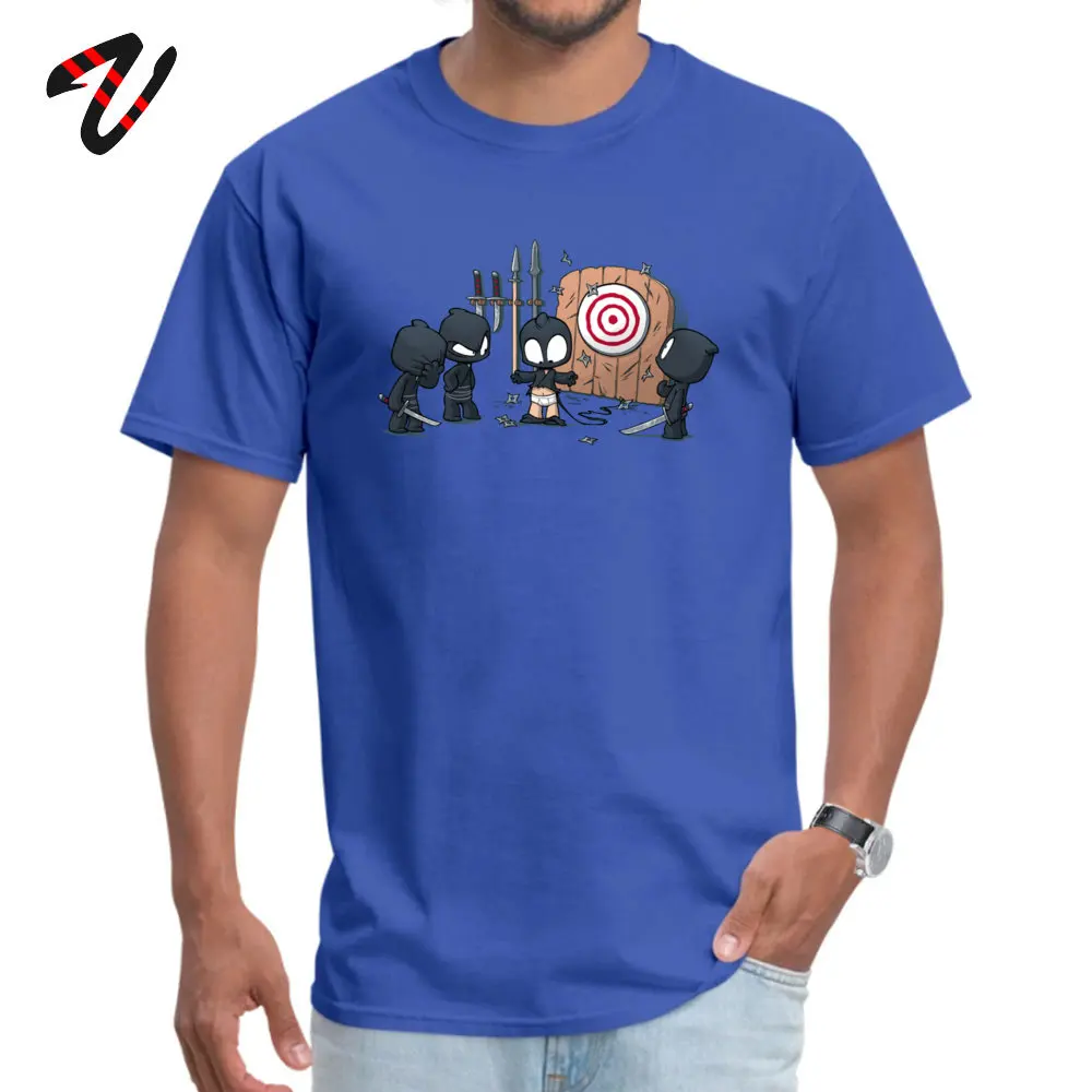 Unstealthiest Ninja Unravels Tops Shirt Slim Fit Round Collar T-Shirt comfortable Short Sleeve 100% Cotton Student T-shirts Unstealthiest Ninja Unravels 2664 blue