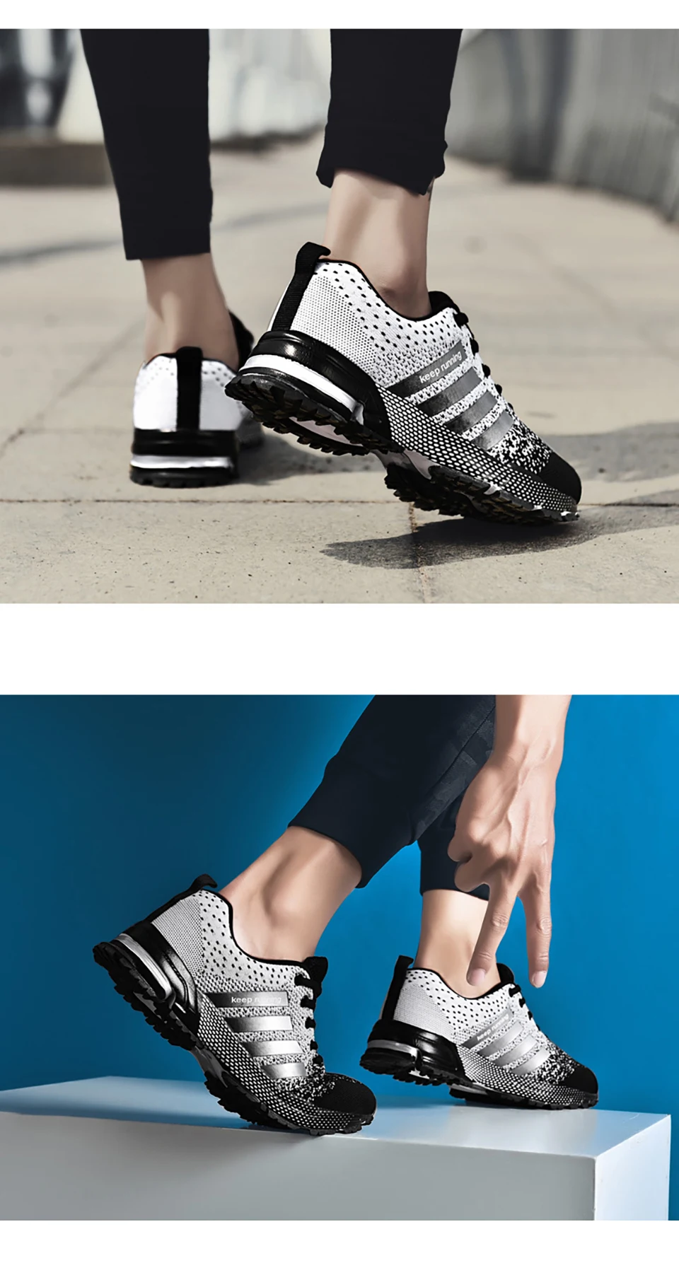 Мужская спортивная обувь; коллекция года; дышащая сетка; Мужская обувь для бега; удобная мужская обувь на шнуровке; сезон весна-осень; мужские кроссовки