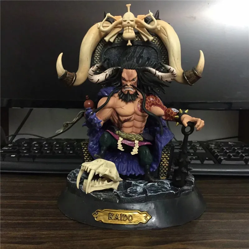 23cm Anime One Piece figure One of the four kings Kaido PVC action