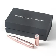 Rose Gold Eyebrows Tattoo Machine Wireless Permanent Makeup machine with Cartridges Needles Rechargeable Tattoo Gun