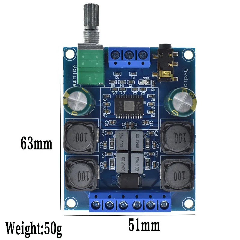 TPA3116 D2 50 Вт x 2 Высокая мощность цифровой аудио музыкальный усилитель доска стерео усилитель динамик усилители доска