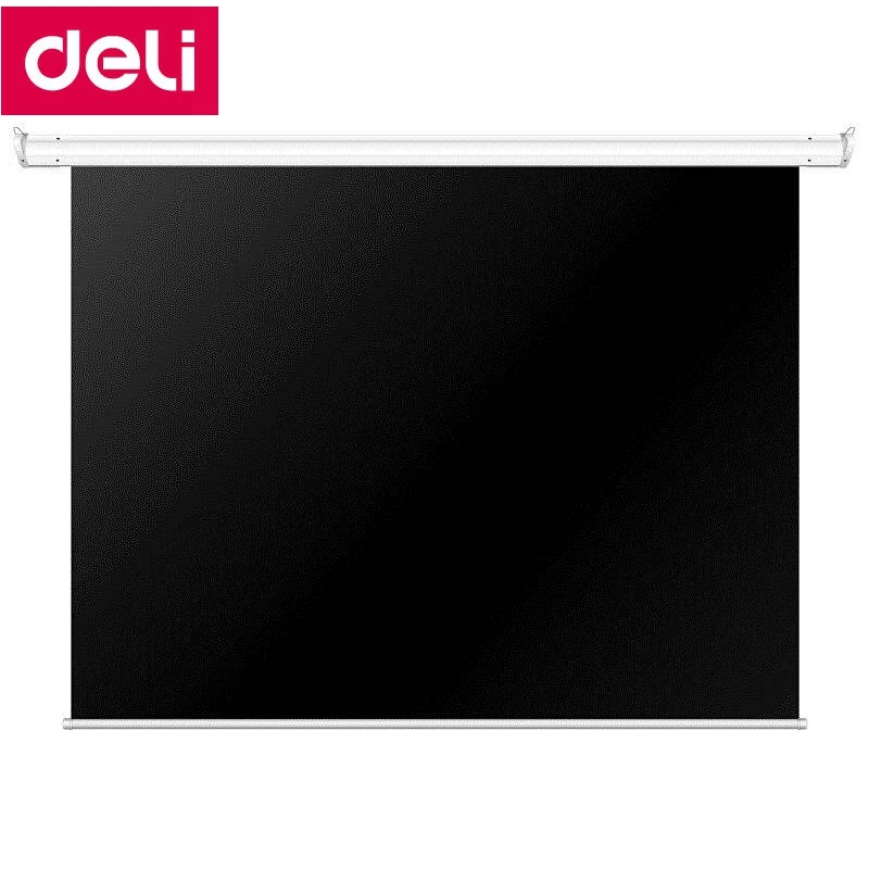 Deli 50492 10"(2080x1480 мм) 4:3 электрический проекционный занавес для конференц-зала Проекционные шторы 220-230 В 50 Гц