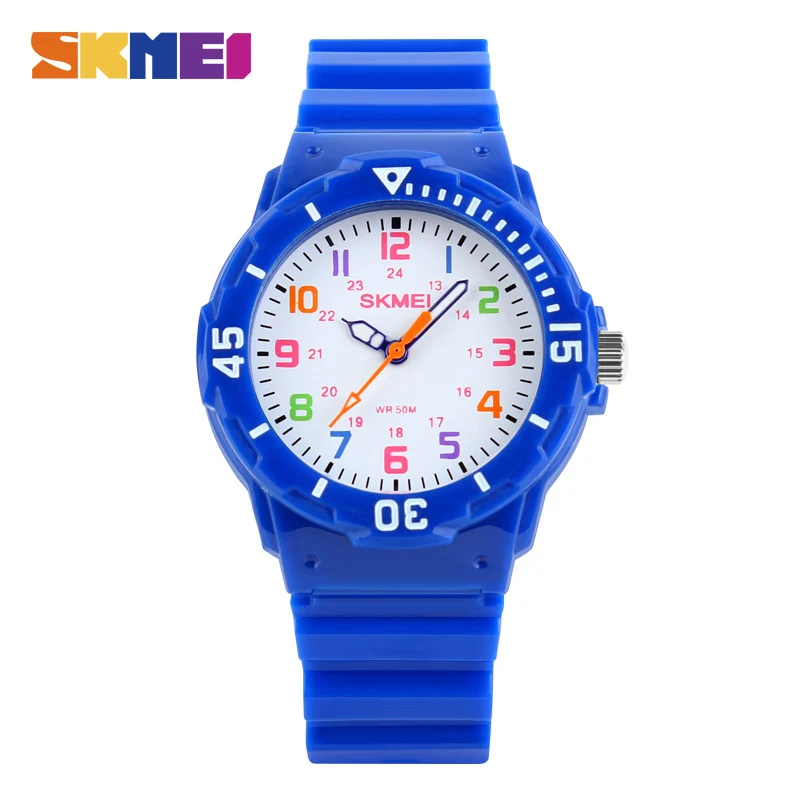 

SKMEI Fashion Casual Children Watches 50M Waterproof Quartz Wristwatches Jelly Kids Clock boys Hours girls Students Watch 1043