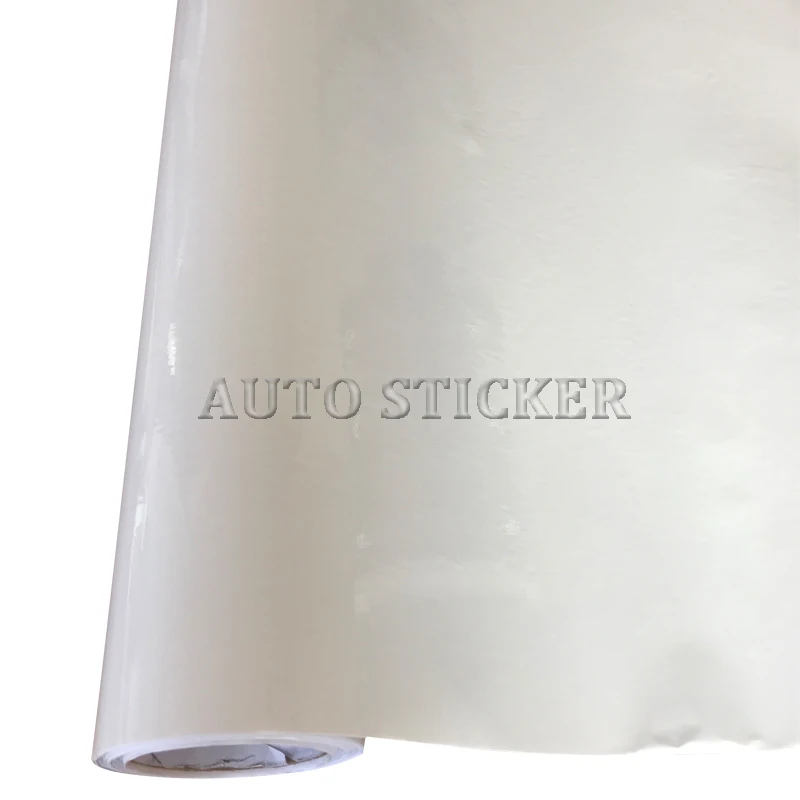 white glossy vinyl
