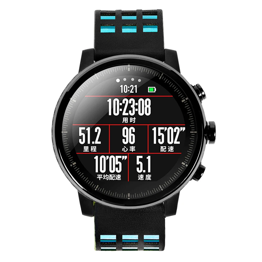 22 мм кожаный сменный браслет на запястье для Xiaomi Huami Amazfit Stratos 2/2S двойной цветной