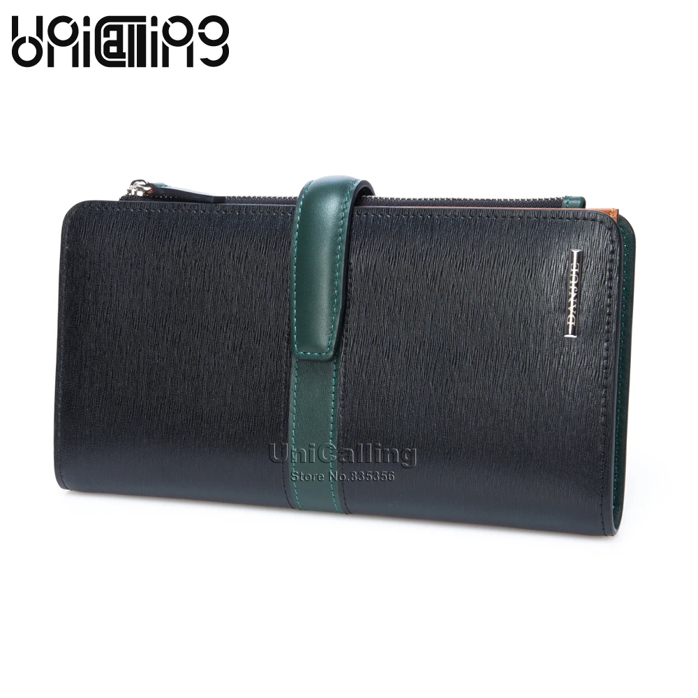 

UniCalling men business casual long leather wallet fashion hasp male leather clutch wallet bag men wallet leather luxury