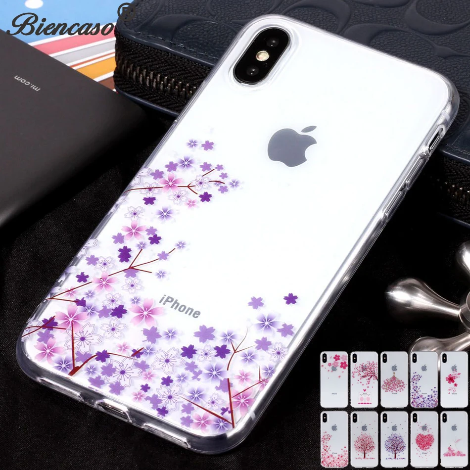 

Case For iPhone X Tree Soft Phone Cases Colors Print Cover Coque For iPhone 6s 7 8 Plus 5C SE Capa sFor for iPod Touch 5 6 B67