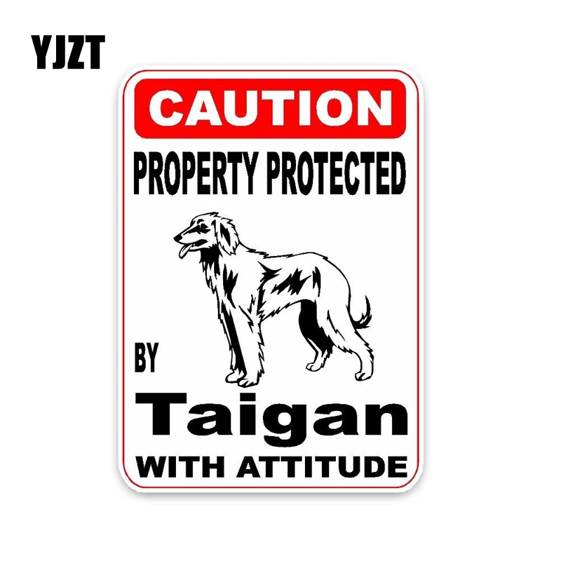 YJZT 10*14 2 см защита от бренда Taigan Dog ПВХ высокое качество стикер для автомобиля