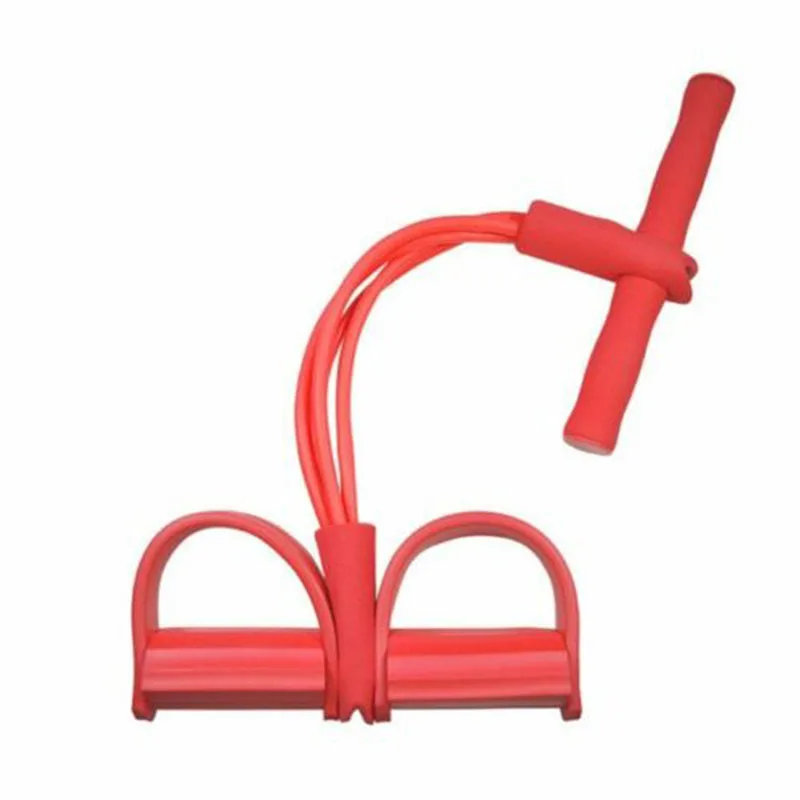 4 Resistanc эластичные тяговые веревки тренажер Rower пояс сопротивления живота для домашнего спортзала спортивные тренировочные эластичные ленты для фитнес-оборудования - Цвет: Red