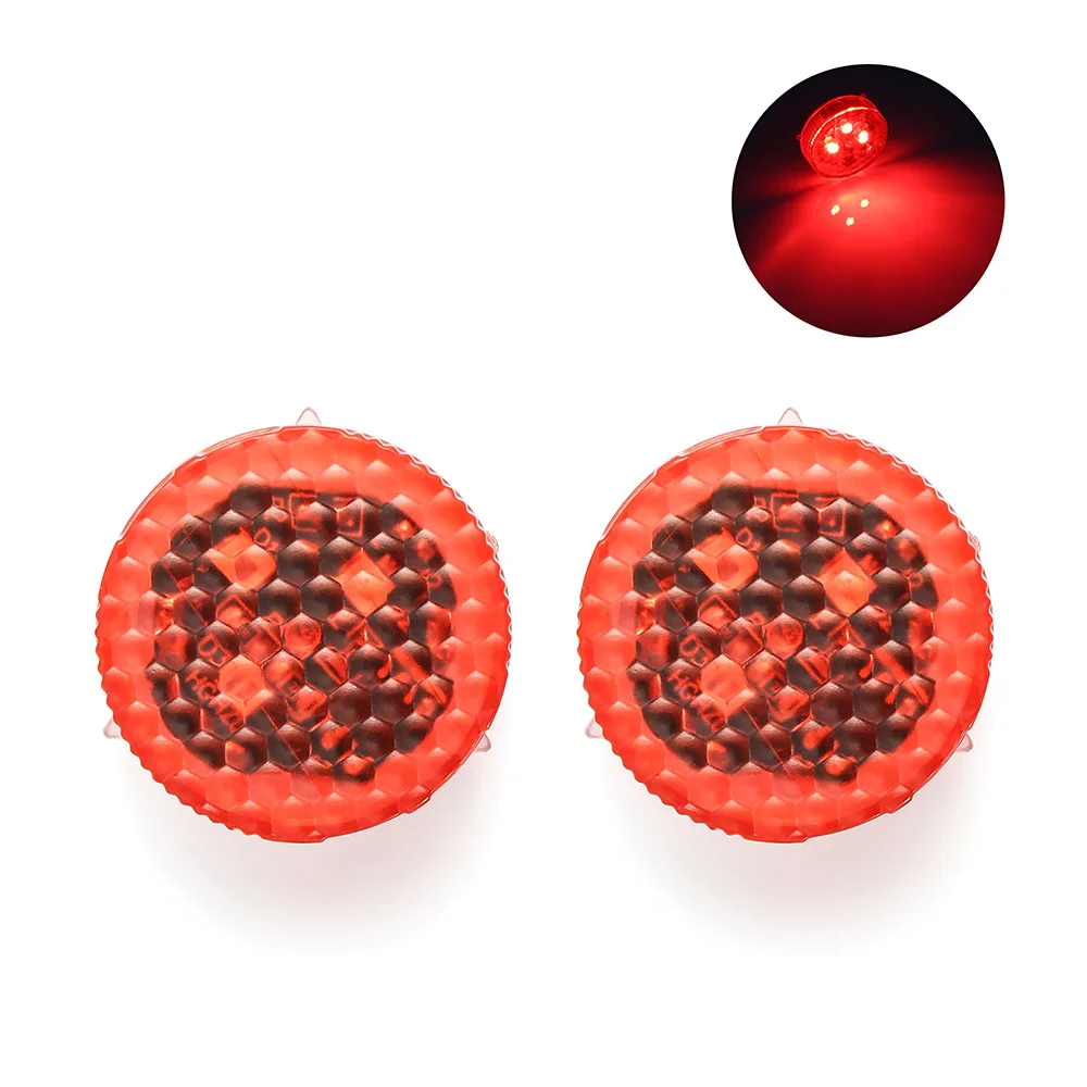 

2pcs Universal General Car Door LED Opening Warning lamp safely Flash Light Red Kit Wireless Anti-collision signal light