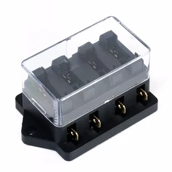 

4 Way Fuse Box DC 12V 24V 40A Circuit Car Trailer Auto Blade Fuse Box Block Holder ATC ATO Fuse Holder For Car Auto Accessories