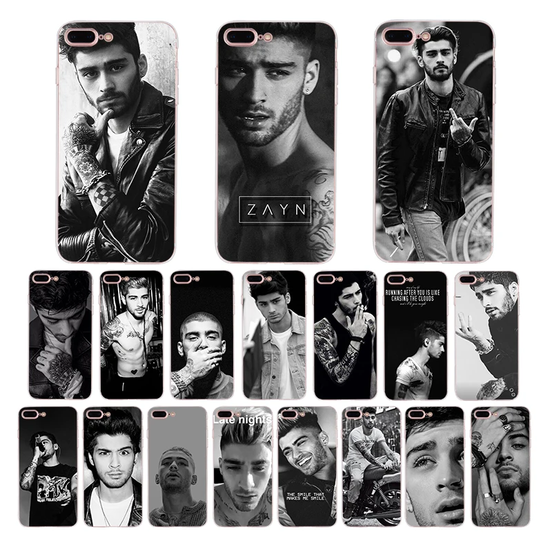 Zayn Malik черно-белый мягкий чехол для iphone x xr xs max телефона 7 6s 8 6 plus из ТПУ 5s 5 se