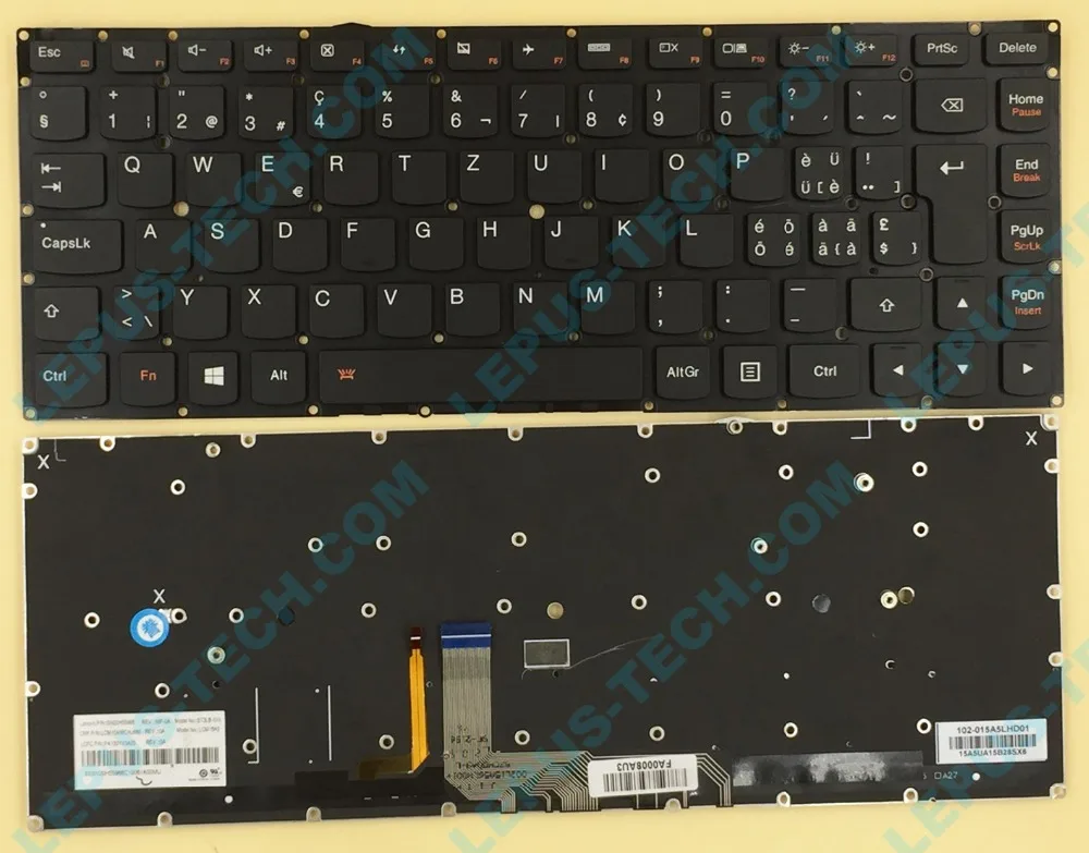 

Swiss SW backlight keyboard for YOGA 4 Pro Yoga 900-13 900-13ISK 900s-13isk backlit keyboard SW layout