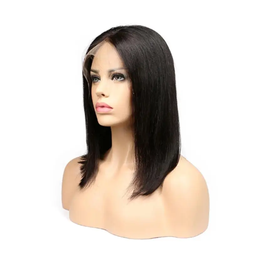 

Women's Fashion Europe and America Wigs Black Hair Short Wigs Black Brazilian Lace Hair 0621