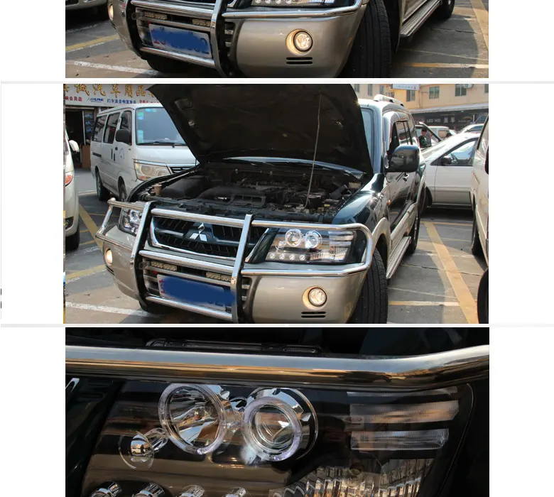 DY_L Автомобиль Стайлинг фара для Mitsubishi Pajero 2004-2013 светодиодный фары DRL H7/D2H HID Xenon Биксеноновые линзы