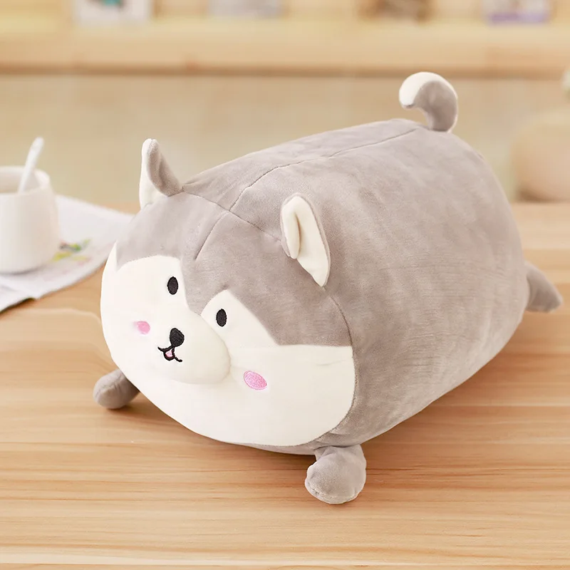 1pcs 4060cm Super Cute Dog Plush Toy Lovely Soft Stuffed Animal Fat Husky Dog Pillow Toys for Children Birthday Christmas Gift (5)