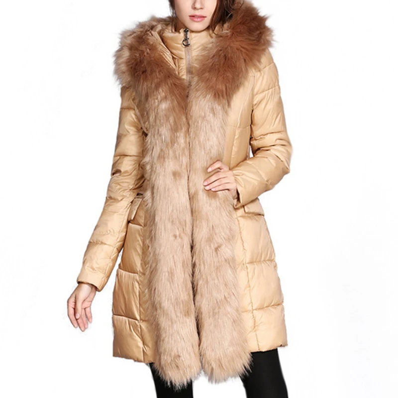 Kenancy Brand Autumn Winter Women Parka Coats Thicken Hooded Long