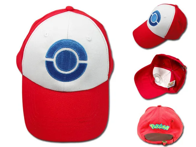Pokemon go Косплэй костюм реквизит 2 Стиль выбрать Аниме Покемон Ash Ketchum Регулируемый изогнутый козырек шляпа Бейсбол Кепки - Цвет: Фиолетовый