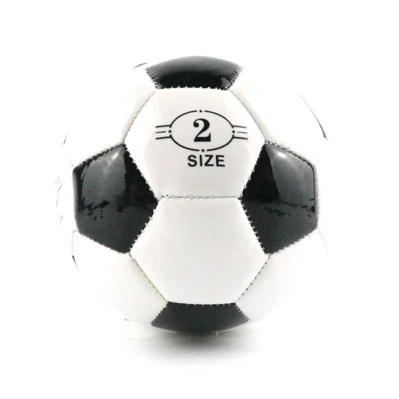 Футбольный мяч из ПВХ, классический черный, белый, стандартный футбольный мяч, размер 2, тренировочный Voetbal Bal, Германия, Испания, футбол, Франция, Futbol