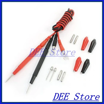 

Multimeter Pen Alligator Clip Banana Plug Test Probe Fork Cable Kit 3ft 16 in 1