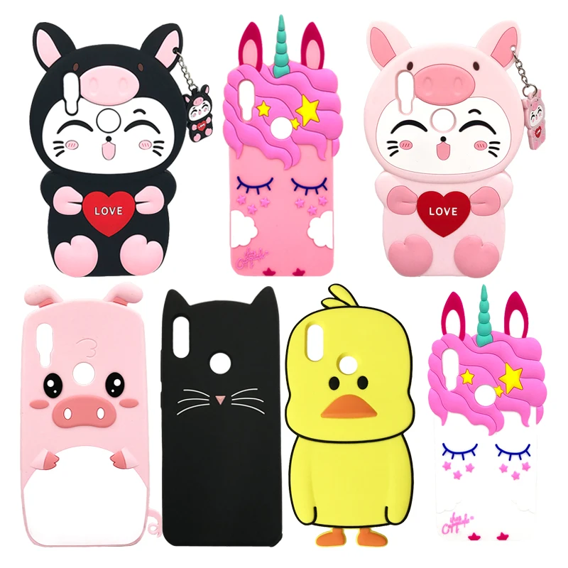 

For Xiaomi Redmi Note 7 Case 3D Cute Cartoon Soft Silicone Phone Case Capa Fundas For Xiaomi Redmi Note7 Back Cover Shell Coque