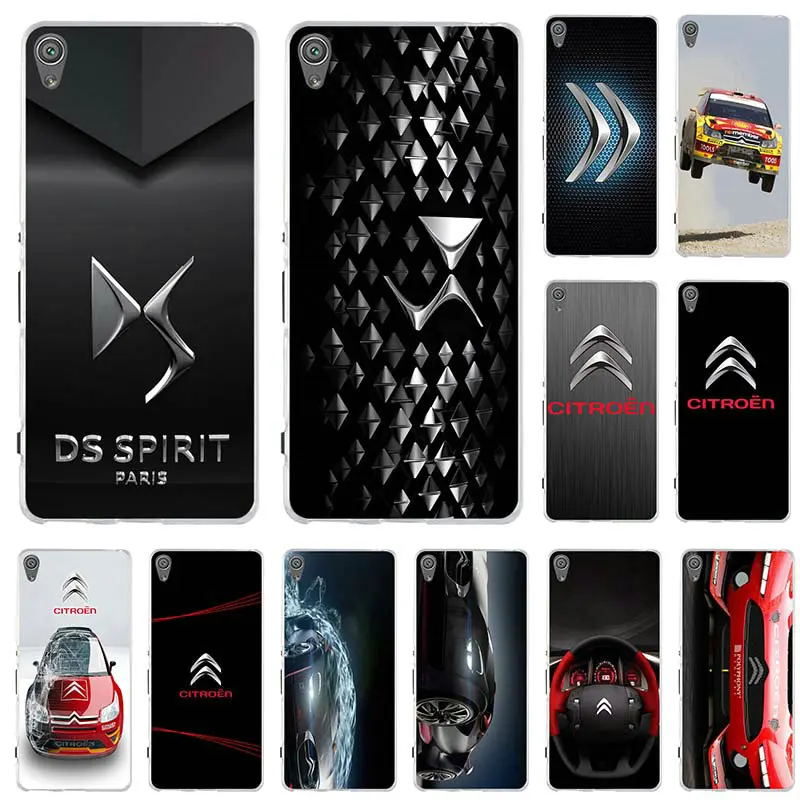 Divine DS Citroen Logo Soft Silicon Cell Phone Cases for Sony Xperia Z Z1 Z2 Z3 Z4 Z5 Compact Premium M2 M4 M5 E3 E5 T3 XA | Мобильные