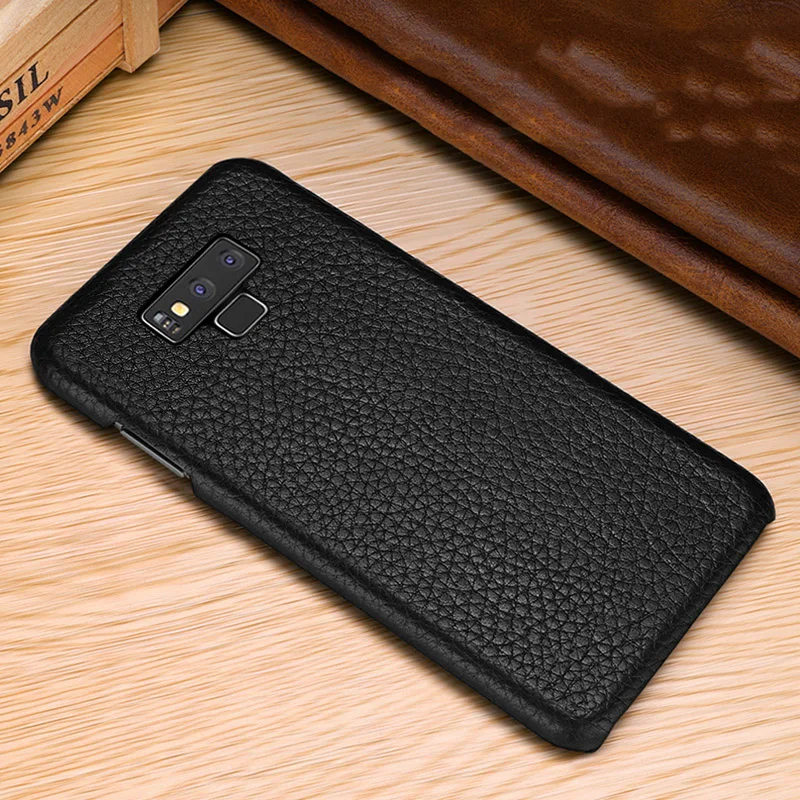 Первый слой из воловьей кожи, деловой чехол из натуральной кожи для samsung Galaxy Note 9 Note9, матовый чехол для телефона