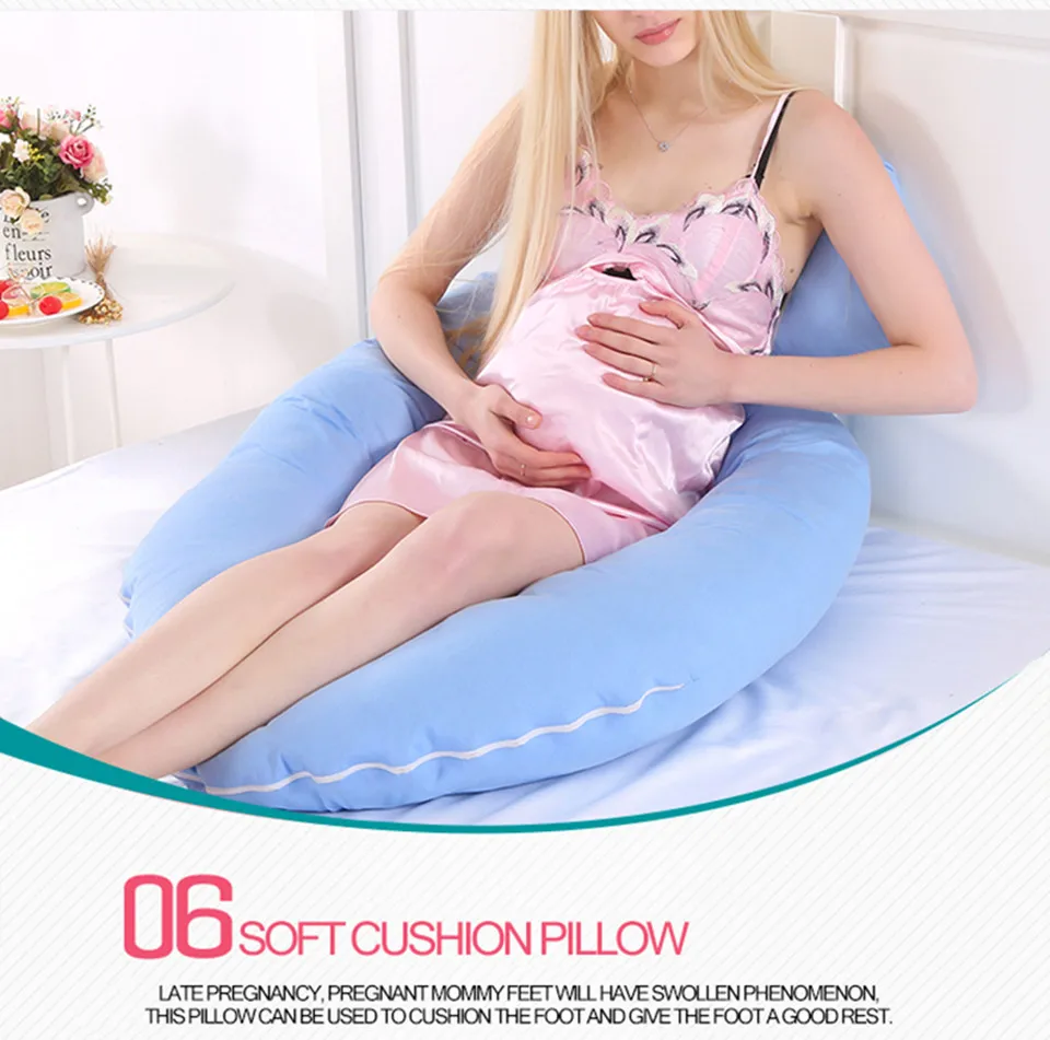 U Shape Pillow Pregnancy Full Body Pillow 100% Cotton Comfortable and Soft Pregnancy Pillow Bedding (12)