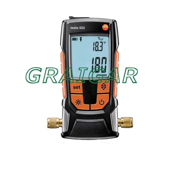 

Free Shipping NEW Digital Manifolds Testo 552 Digital Vacuum Gauge 0560 5520 Micron Gauge 1100 - 0 mbar
