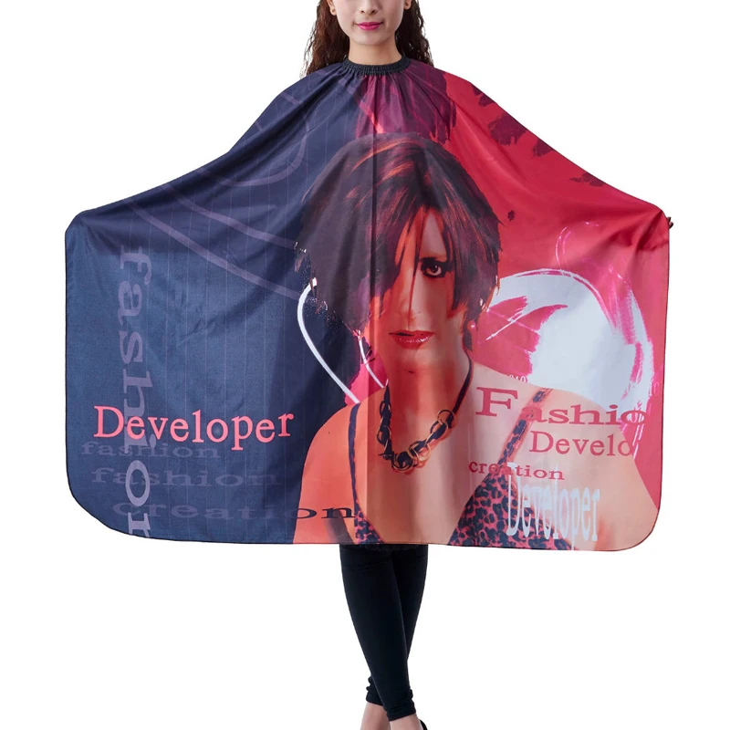 

2018 New Pro Salon Barber Hair Cutting Cape Wrap Waterproof Prevent Hair Sticky Hairdressing Gown Hairstylist Tools Color Capes