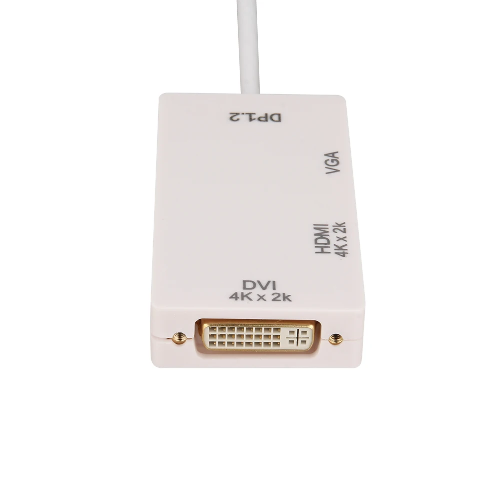 Высококачественный Кабель-адаптер Mini DisplayPort DP to 4K HDMI DVI VGA 3 в 1 для MacBook Pro |
