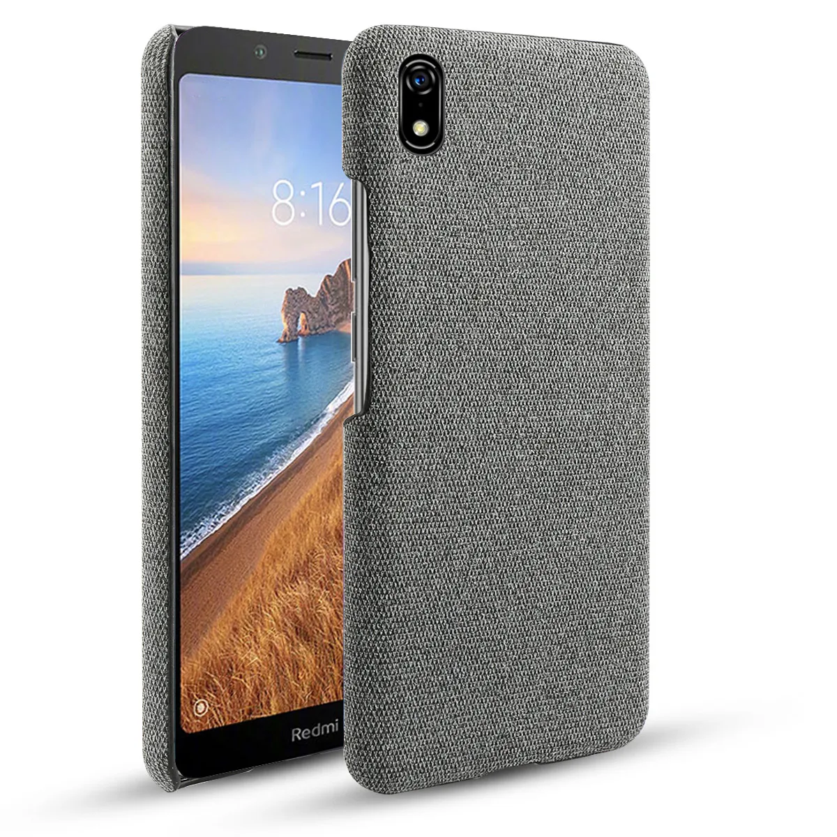 Чехол в стиле ретро для Xiaomi Redmi 7A ТКАННАЯ ткань Жесткий Тонкий чехол из