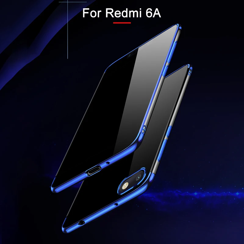 Прозрачный чехол для Xiaomi Redmi 6A Бампер Тонкий Platint прозрачный ТПУ силиконовый 6 A
