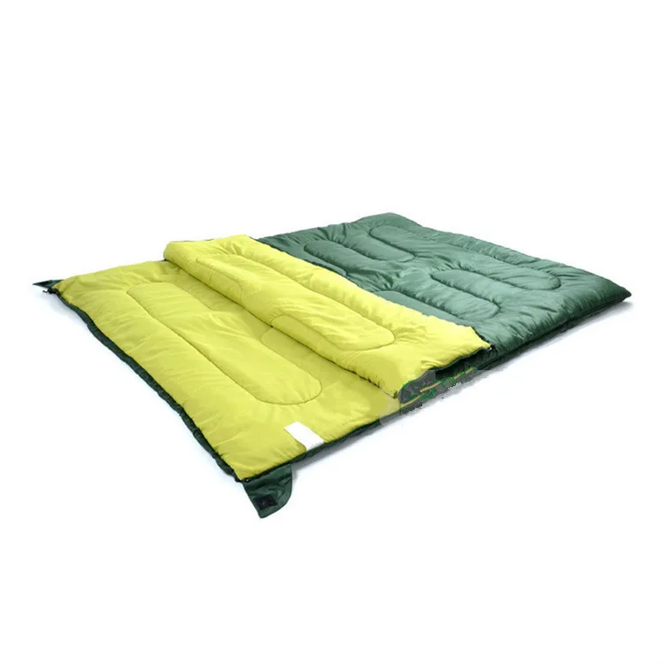 

Cotton Filling Adult Spring And Winter Envelope Thick Warm Double Sleeping Bag Can Be Splited To Two Sleeping Bags