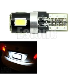 Ям белый T10 194 168 6-светодиодный 5630 SMD FPC CANBUS ОШИБОК авто свет лампы