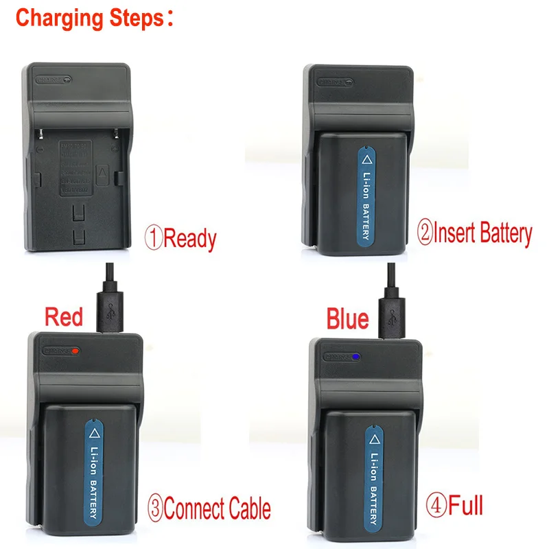 Lanfulang NP-FV50 Micro USB Батарея Зарядное устройство для sony DCR-SX73 DCR-SX83 DCR-SX85 HDR-CX170 HDR-CX180 HDR-CX300 HDR-CX305