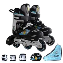 Мигающие колеса PU колеса детские Встроенные коньки, отрегулировать размер детская обувь для скейтбординга, детские роликовые коньки с защитным приводом
