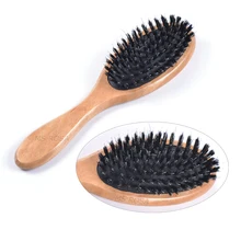 Профессиональный натуральный гребень деревянный щетка для распутывания волос расческа