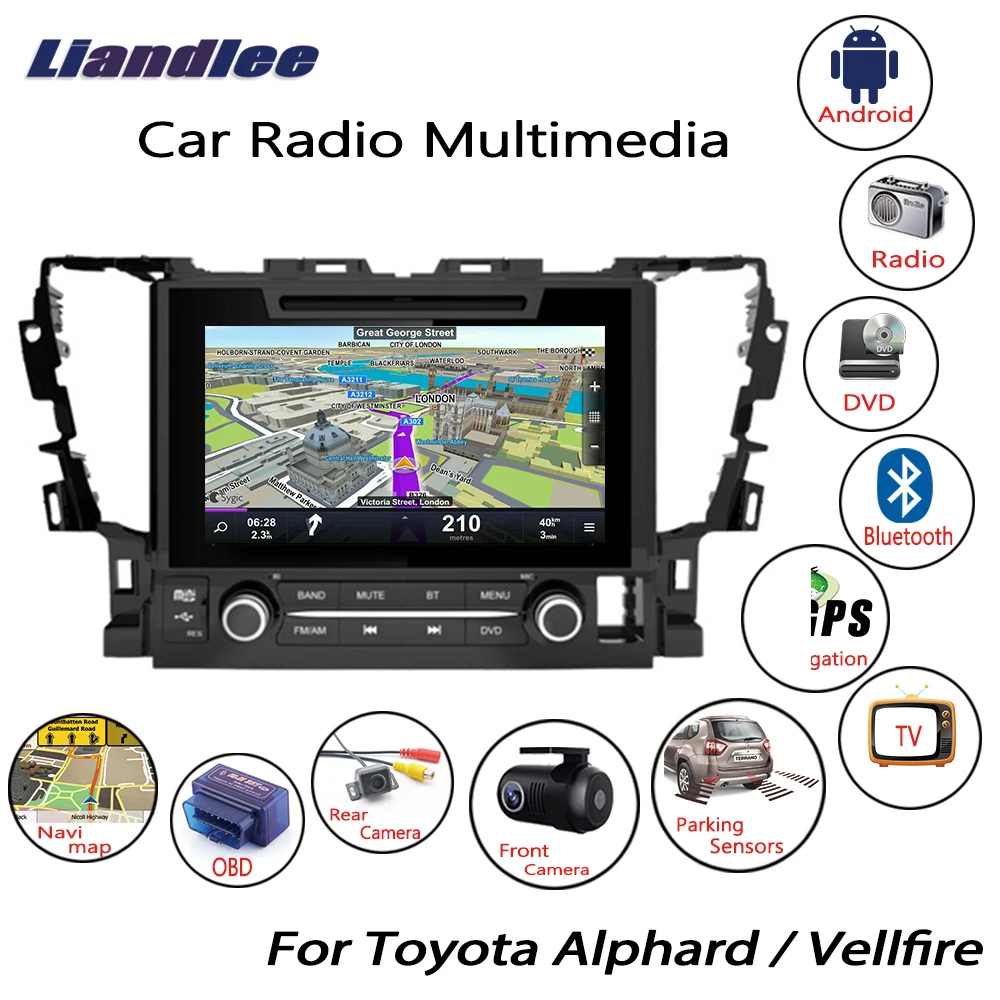 Excellent Liandlee For Toyota Alphard / Vellfire 2015~2018 Android Car Radio CD DVD Player GPS Navi Navigation Maps Camera OBD TV Media 0 Excellent Liandlee For Toyota Alphard / Vellfire 2015~2018 Android Car Radio CD DVD Player GPS Navi Navigation Maps Camera OBD TV Media 0