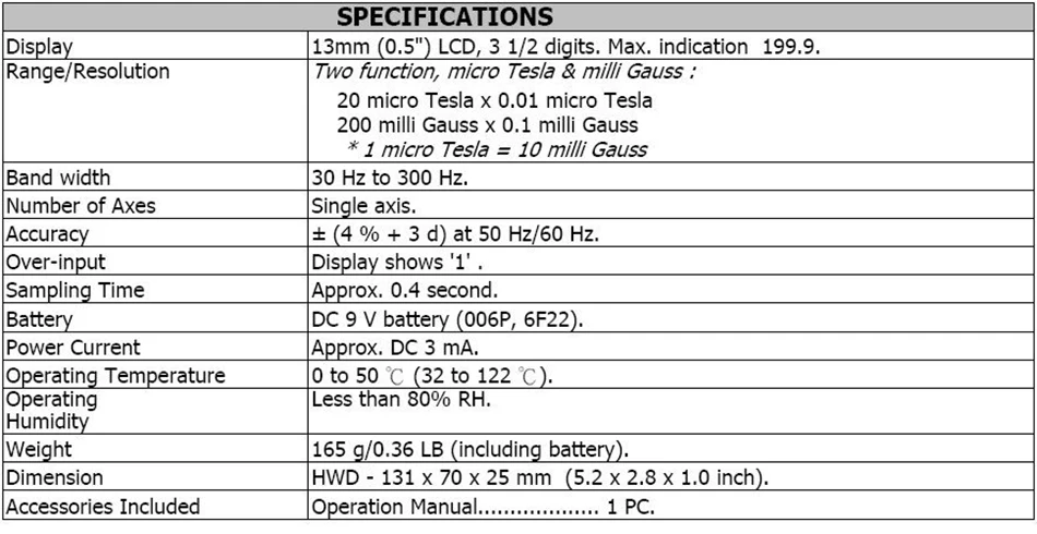 EMF-822A тестер электромагнитных волн EMF822A силовой прибор для измерения уровня электромагнитного излучения