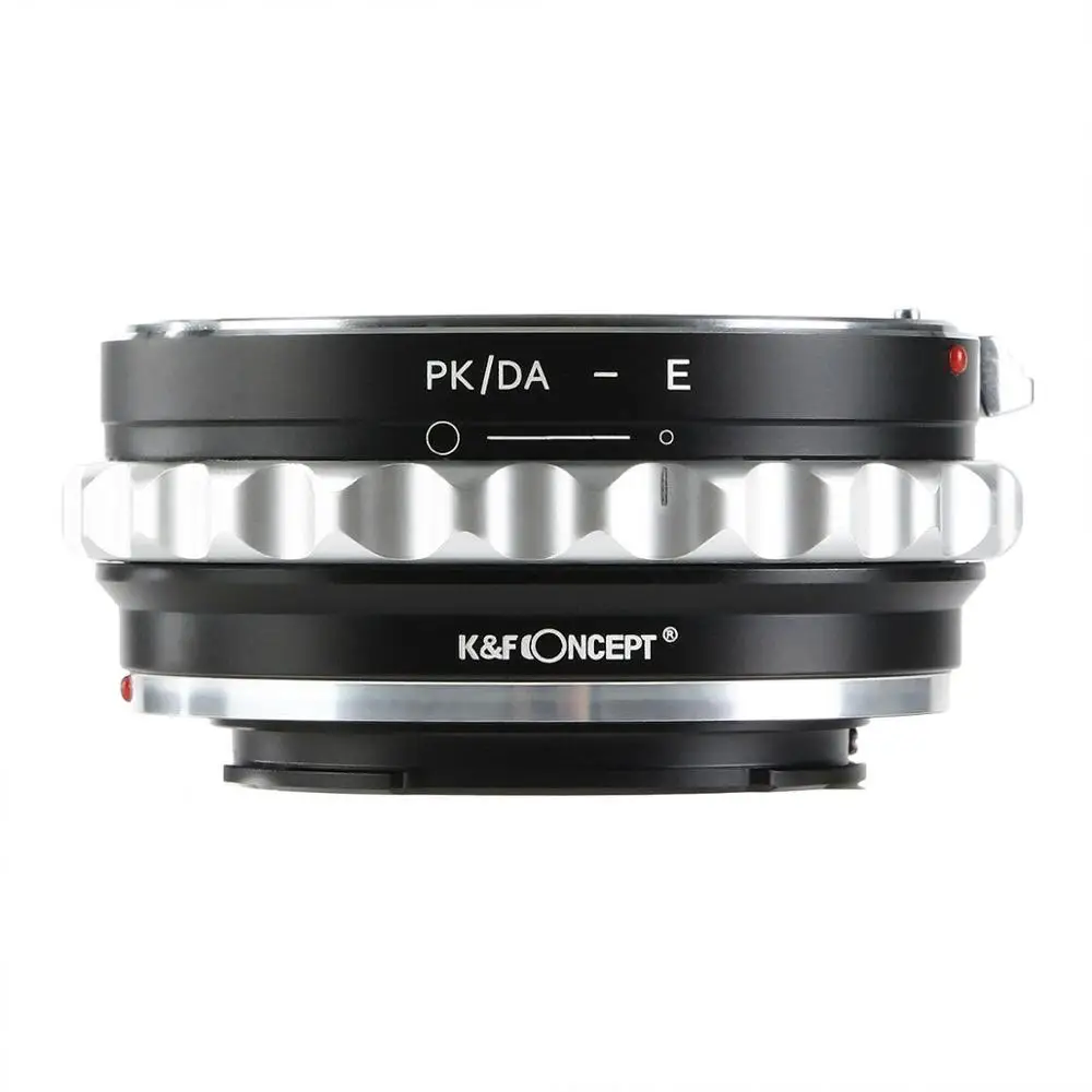 K& F адаптер для Pentax DA K Крепление объектива к E крепление a9 A7R3 a7r2 a7m3 a7m2 a6500 a6300 a6400 a73 a7R3 NEX3 NEX5 PK/DA-E