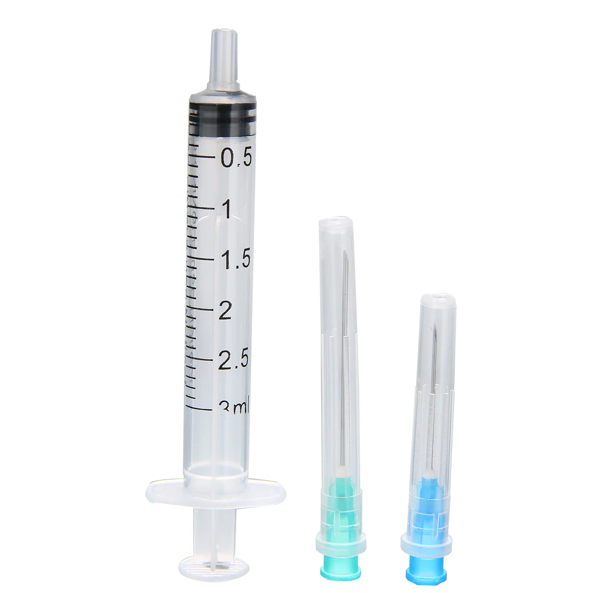 10pcs 3ml Syringes + 10pcs Blue Injection Needles wtih 10pcs Green Drawing Needles Injection Tool