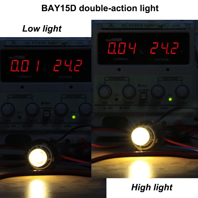 S25 1157 BAY15D светодиодный автомобильный светильник s 6 в 12 В 24 в 36 в 48 в двойной контакт светильник 1,5 Вт стеклянная крышка IP65 автоматический сигнал поворота Стоп-сигнал