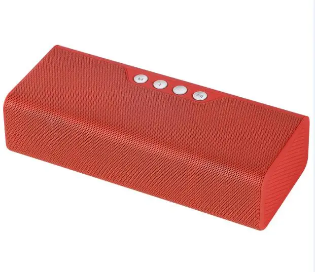 TOPROAD беспроводной Bluetooth динамик портативный стерео динамик s Altavoz caixa де сом Саундбар с микрофоном Поддержка TF карты FM радио USB - Цвет: Red Speaker