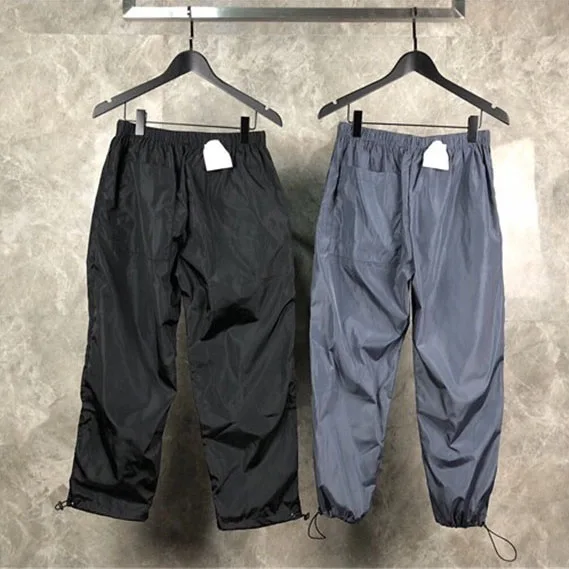 A Cold Wall Pants Men Elastic Waist Straight Pant Windbreaker TrousersTelescopic Safari Style Hip Hop A Cold Wall Pants