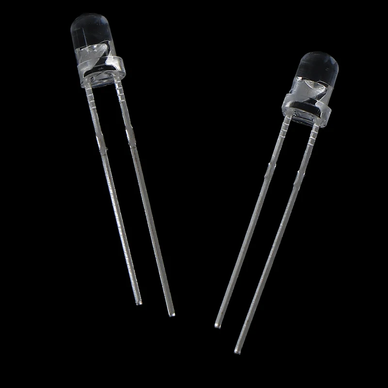 Free Shipping Wholsale 50 Pcs/lot 3mm Round Red/Green/Blue/Yellow/White LED Diodes Light Kit Tool Parts Accessories