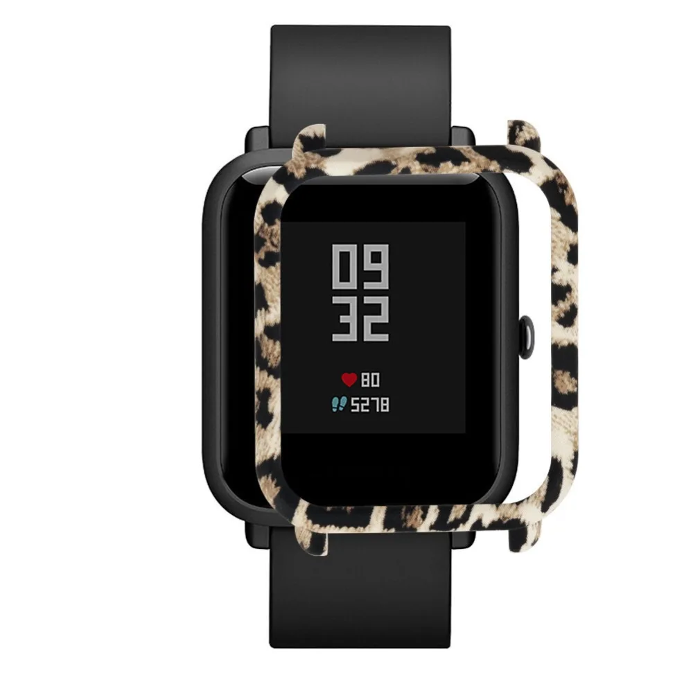 

Colorful Flower Watch Protective PC Case Cover for Xiaomi Huami Amazfit Bip Youth Watches Accessories