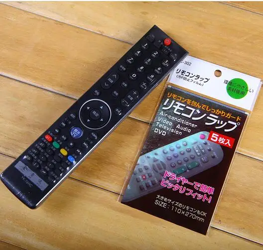 5PCS In Transparent Clear TV AC remote control Cover Protective Sleeve Heat Shrink Film Dustproof waterproof