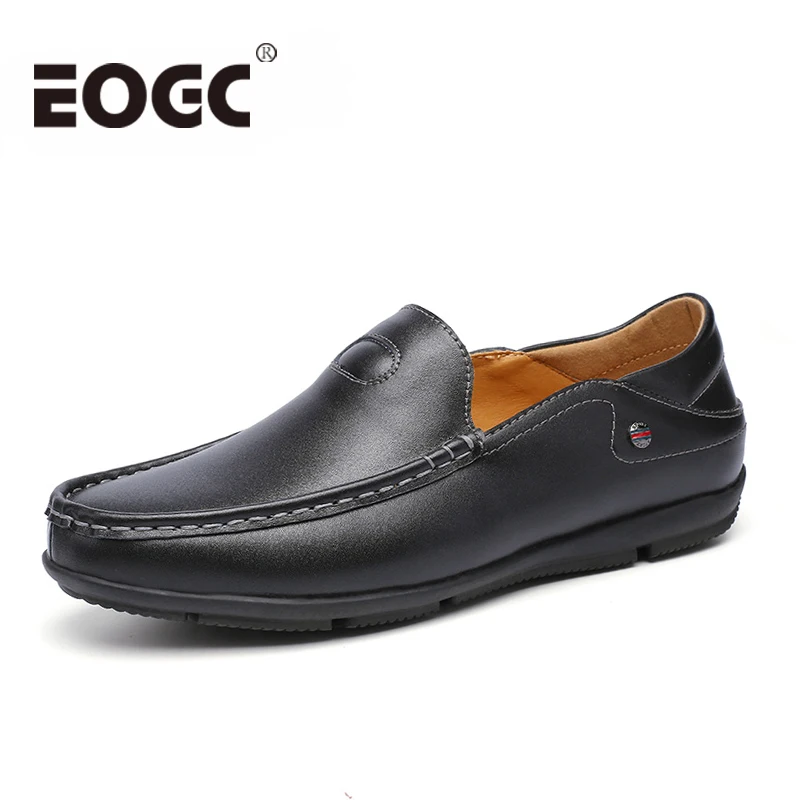 

slip on casual men loafers spring autumn mens moccasins shoes genuine leather men's flats shoes Outdoor Men Driving Shoes male