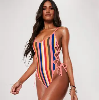 

Summer new striped sling jumpsuit
